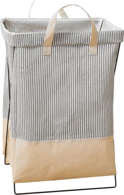 Lexorion Engels -Wasmand - Wasmanden - Wasmand Inklapbaar - Opvouwbare Wasmanden - 36cm x 28cm x 59cm - Ijzeren Pijpenrek — thumbnail 1