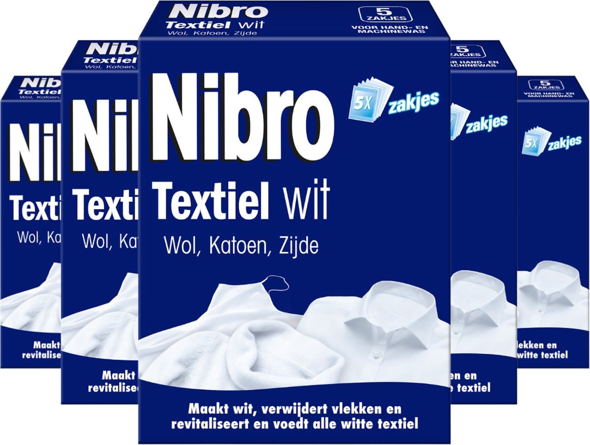Nibro Textiel wit - 5 Stuks - Voordeelverpakking — afbeelding 1