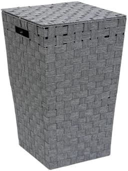 Lise L. Wasmand - Polyester Kledingmand - Grijs - 33 x 33 x 53 cm (LxBxH) - Opbergmand - 50 liter — thumbnail 4
