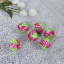 6 verpakkingen wasballen voor ontharing en vlekverwijdering - was- en beschermingsballen voor kledinghaarballen -Verwijdert effectief dierenhaar, pluisjes en huidschilfers van beddengoed en kleding, geschikt voor wasmachines — thumbnail 1