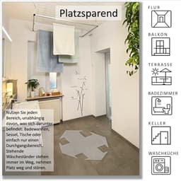 Uittrekbare Plafondwasdroger - Ruimtebesparend en Ergonomisch voor Binnen en Buiten — thumbnail 5