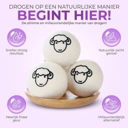 Vulteq® Wollen Drogerballen XL (6 stuks) + 100% Lavendelolie - Wasdrogerballen voor Zachtere Was & Sneller Drogen - Minder kreukels — thumbnail 4