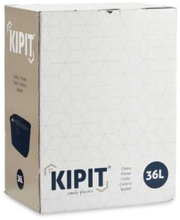 KIPIT Wasmand - crème/beige - kunststof - rotan - inhoud 36 L — thumbnail 4
