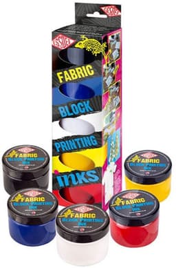 Essdee Fabric Block Printing Inkt Set 5x100ml — thumbnail 2