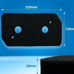 10 x Filterdroger - droger - Geschik voordroger Bosch Siemens-Spons filter- Herbruikbaar（ 228x128x20mm） — thumbnail 3