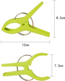 Vitdipy - 12 stuks - Grote knijpers - Gekleurd - 12 cm - Plastic - Extra lang en stevig - Handdoeken/Badlakens knijpers — thumbnail 5