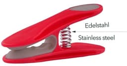 48 Wasknijpers met Soft Grip Rood-Grijs voor Gevoelige Kleding — thumbnail 2