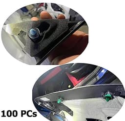 100 Pack Seal Ring Spons Pad - Geluidsisolatie Spacer en Schokbestendige Wasmachine voor Auto Accessoires — thumbnail 3