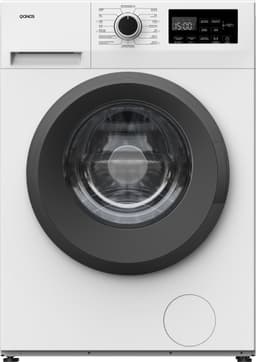 Qonos WA1098433 Wasmachine – 8kg – 1400 toeren – Energieklasse A-10% – BLDC Motor – Wit – Stil (76 dB) – Incl. Aquastop - Stoomfunctie — thumbnail 1