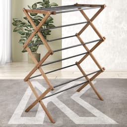 Ferrara houten staande droger met stalen stangen 60 cm voor auto's. montage — thumbnail 5