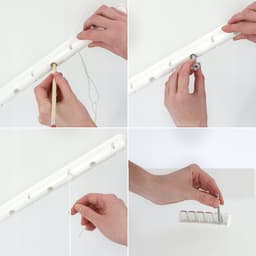 KADAX Plafondwasdroger, wasdroger voor het plafond met 5 stangen, wanddroger met stalen spijlen, plafonddroger, draagvermogen tot 10 kg (wit/100 cm) — thumbnail 5