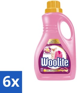 6 x Woolite Delicate - Vloeibaar Wasmiddel - Met Keratine - Wol, Zijde & Fijne Was - 25 Wasbeurten - 1,5L - Wolwasmiddel - Zijdewasmiddel - Delicate Was - Wasmiddel Voor Fijne Stoffen - Wasmiddel Voor Lingerie — thumbnail 1