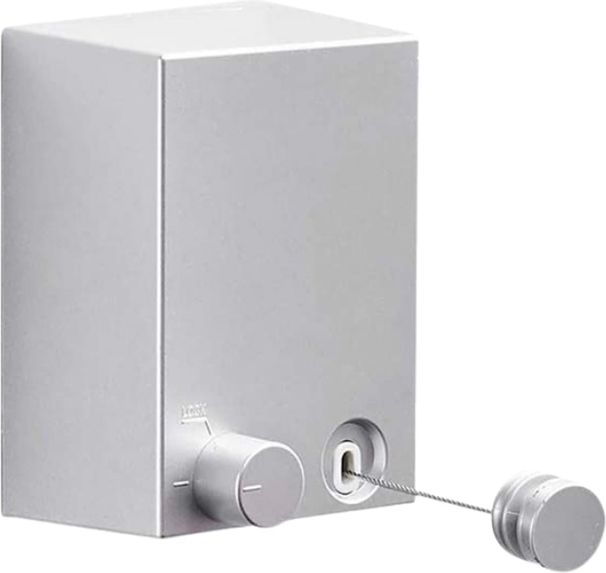XYZ Goods - Waslijn Uittrekbaar - Stevig - RVS - Drooglijn - Waslijndraad - Voor Binnen en Buiten - Roldrooglijn - Oprolbaar - Camping - Handigheidje - Zilver — afbeelding 1