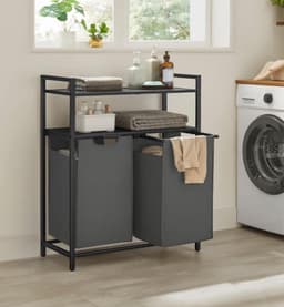 MIRA Home - Wasmand - Wassorteerder - Laundry Basket - 2x46 Liter - 73x33x92 — thumbnail 4