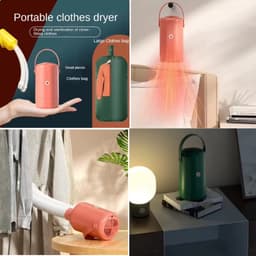 FIBILA Draagbare Mini Wasdroger - Wasdroger Condensdroger - Wasdrogers - Mini Droger - Was Droger - Multifunctionele Reis Droger met Tas voor Ondergoed, Badpakken, Sokken en Schoenen - Compact, Geluidsarm en Veilig — thumbnail 5