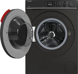 Sharp ESNFL014CBNA2BX - wasmachine - 10 Kg - energie label A - 1400 toeren - automatisch doseersysteem - wifi - mat zwart — thumbnail 5