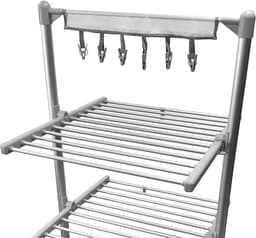 Silvergear Accessoires voor Elektrische Droogtoren - Hanger met wasknijpers - Droogtoren - Grijs — thumbnail 2