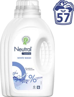 Neutral Wit Parfumvrij - 60 wasbeurten - Wasmiddel - 3 stuks - Voordeelverpakking — thumbnail 2