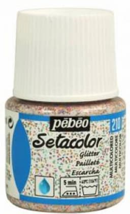 Pébéo Setacolor Gekleurde Glitters Textielverf - 45ml textielverf voor lichte stoffen — thumbnail 1