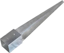vidaXL - Grondpinnen - 12 - st - 10x10x76 - cm - gegalvaniseerd - staal - zilverkleurig — thumbnail 4