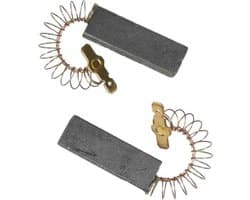 Koolborstels wasmachine - koolborstel set 12 x 5 mm met veer en klem - koolborstelset alternatief geschikt voor Bosch Siemens