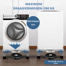 ApexArte® Wasmachine Verhoger - Wasmachine Kast - Wasmachine Ombouw — thumbnail 4