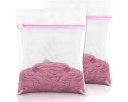 2 stuks mesh waszak, waszakken met ritssluitingen, delicate waszak, reiswaszak, 40 x 50 cm waszakken, waszak voor - ShopVlot