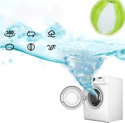 Haarvangers voor Wasmachine - 12 Pack Herbruikbare Lintballen - Effectieve Verwijdering van Dierenharen - ShopVlot — thumbnail 5