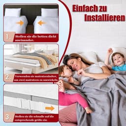 Matrasbrug 10 m - verstelbaar - hoogwaardig polyester - verbindt matrassen voor een groot ligoppervlak - ShopVlot — thumbnail 3