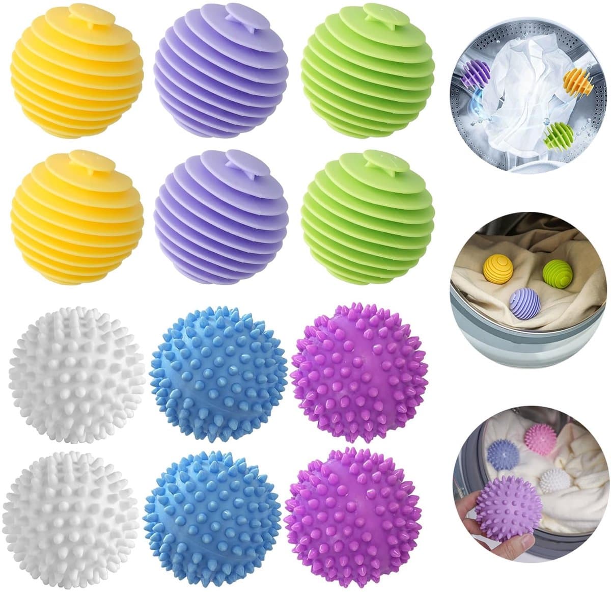 Solidchoice - 12 Stuks Herbruikbare Droogballen voor Wasmachine — afbeelding 1