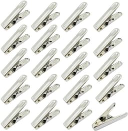 20 Stuks Wasknijpers - Rvs Zilver Kleur - Afmeting 62x12mm - Handdoek Klemmen - Geschikt Voor Wasgoed, Strandhanddoek, Beddengoed En Dikke Kleding — thumbnail 1