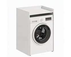 TEKROA® Wasmachine Kast - Wasmachinerek - Badkamerkastje - voorWasmachine en Droger Kast - 64 x 60 x 97,5 cm