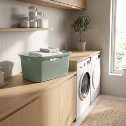 Heupwasmand kunststof 45 liter Five® - Groen - Nestbaar — thumbnail 3