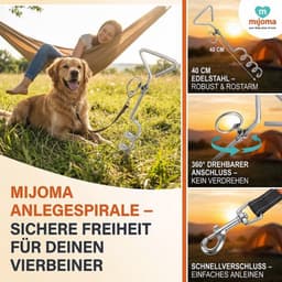 Grondanker Spiraalvormig - Verankeringsspiraal voor Honden - Ideaal voor Buiten - Camping/Tuin - Veilig en Stevig - Hondenspiraal — thumbnail 3