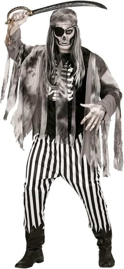 WIDMANN MILANO Party Fashion - Kostuum spookschip piraat, piraat, geest, vrijbuiter, horror, Halloween, carnavalskostuums — thumbnail 1