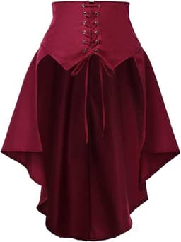 Steampunk Dames Rokken Taille Riem Voor Vrouwen Ruches Pirate Corset Kostuums — thumbnail 1