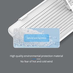 SnelShoppen - Universele Airconditioning Winddeflector Voor Thuis En Kantoor - Verstelbaar Plastic Deflector Met 3 Kunststof Platen En 2 Houders - Uit — thumbnail 4