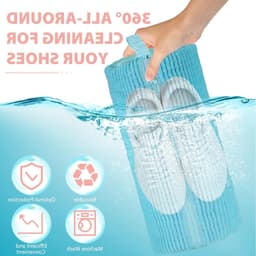 Schoenwaszak voor de Wasmachine - 2 Stuks - Anti-Deformatie, Rits en Mesh voor Sneakers en Sportschoenen — thumbnail 2