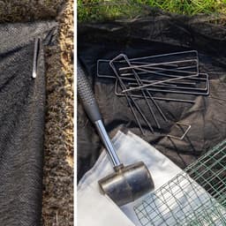 SnelShoppen - 50 Carbon Stalen Grondankers - Robuuste Grondpennen voor het Bevestigen van Onkruiddoek en Folies - Ideaal voor Tuin en Camping - Vierka — thumbnail 2
