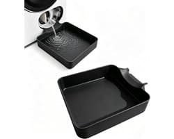 Lekbak Wasmachine - Opvangbak - Universele Wasmachine Lekbak -Afvoerbak Voor Wasmachines - 17.5 × 16.4 × 4.5 Cm - Eenvoudig Te Installeren - Afvoer Van De Wasmachine - Afvoerbak - Geschikt Voor Appartementen, Garages En Huurwoningen - Zwart