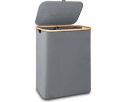 KIRA® Wasmand 2 Vakken - Wasmand -Wasbare binnenzakken - 40cm x 20cm x 60cm