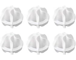 SnelShoppen - Pack van 6 Wasballen voor Donsjassen, Herbruikbare Drogerballen, Wasballen voor Wasmachine, Duurzaam en Milieuvriendelijk, 17g per bal