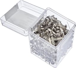 Monsterzakklemmen - Sluitclips - Zakken Sluiten - Ronde Kop - 500 stuks - Zilver — thumbnail 2