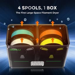 Filament Droger - Filament Dehydrator - 3D Printen - Droogt 4 Spoelen Tegelijk - 52 cm Breed - Zwart — thumbnail 5