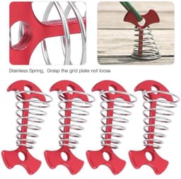 Grondankers 4-delig - Spiraalvormig - Multifunctionele Tentaccessoires - Geschikt voor Houten Platforms - Aluminiumlegering/Roestvrij Staal - 7.7x3.6cm - Tentpalen — thumbnail 5