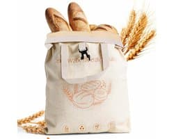 Herbruikbare waszak 43 × 33 cm - bijenwaszak - met handgrepen - houdt brood vers - ShopVlot