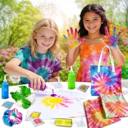Dye Kit, 20 kleuren Fabric Tyedyedye-set, niet-giftige Tye Dye Kit voor kinderen, volwassenen, grote groepen, handgemaakt feest — thumbnail 3