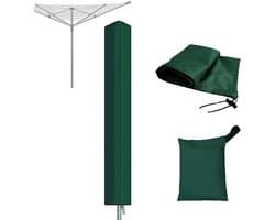 Waslijnhoes - Roterende Wasdrogerhoes - Beschermende Weerbestendige Cover voor Tuin Droogrekken - 1 Stuk - Groen