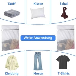 Wasmachine net 60 x 60 cm - herbruikbare beschermende zak - voorkomt vervilting - ideaal voor lingerie en beddengoed - ShopVlot — thumbnail 2