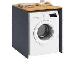 Wasmaschine kast - 88 x 68 x 60 cm- ombouw - antraciet-natuur
